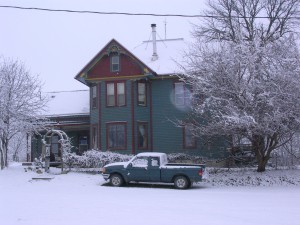 Farmhouse, winter